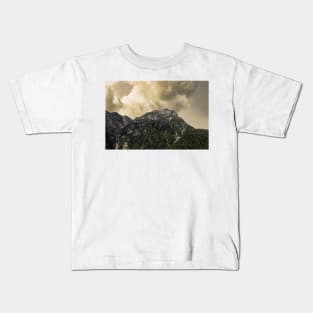 Yellow Sky Mountain Kids T-Shirt